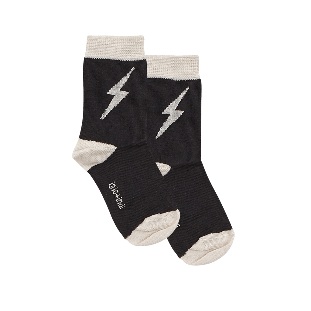 Lightning Socks Black - Beau Beau Shop