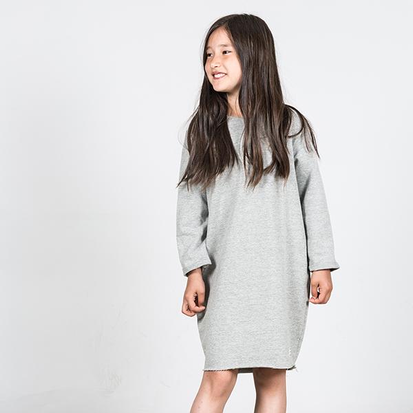 Anita Dress Grey Melange - Beau Beau Shop