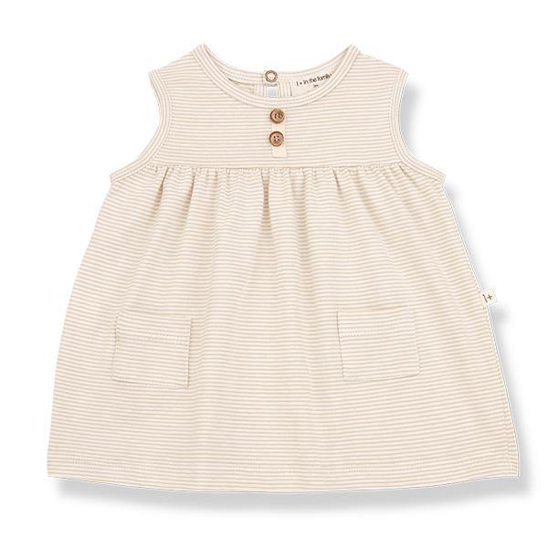 Clara Dress Beige - Beau Beau Shop
