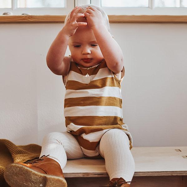 Onesie No Sleeve Stripes - Beau Beau Shop