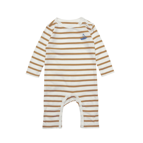 Baby Strampler Stripes Boat - Beau Beau Shop