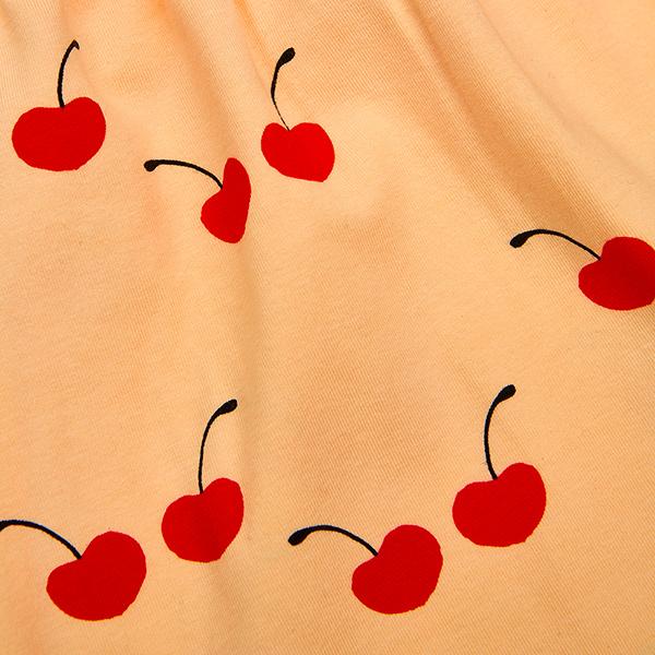 Peach Cherry Ruffle Body - Beau Beau Shop