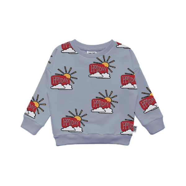 Sweater Blue Holiday - Beau Beau Shop