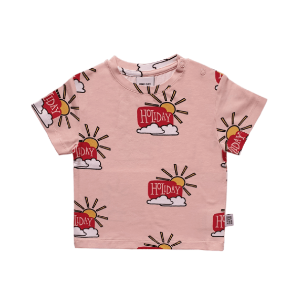 T-Shirt Pink Holiday - Beau Beau Shop