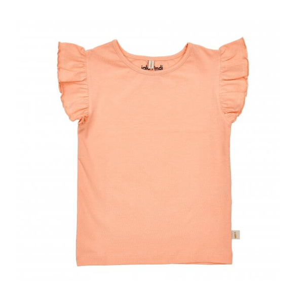 Peach Ruffle Shirt - Beau Beau Shop